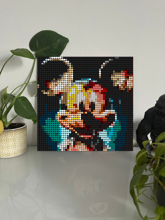 Mickey – 2 304 pièces  - 38,4 × 38,4 cm -  Art Mural - compatible LEGO®
