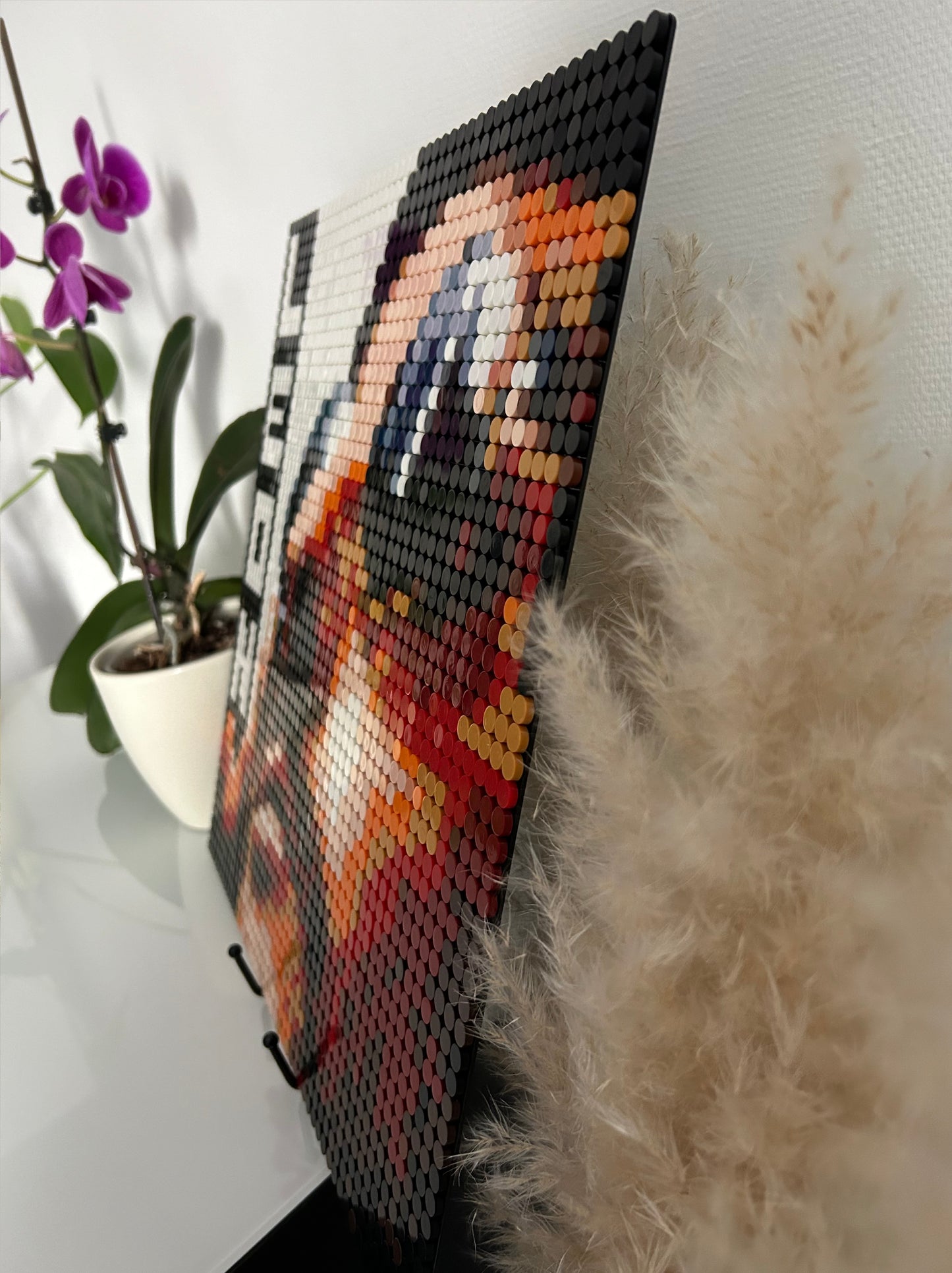 Film LEON – 2 304 pièces - 38,4 × 38,4 cm - Art Mural - compatible LEGO®