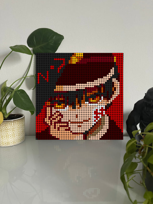 Hanako-kun - Toilet-Bound  – 2 304 pièces  - 38,4 × 38,4 cm -  Art Mural - compatible LEGO®