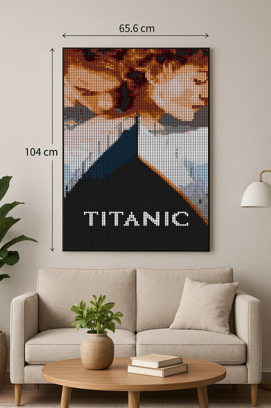 Affiche Film Titanic - 10240 pièces - 104 cm x 65,6 cm - Art Mural - compatible LEGO®