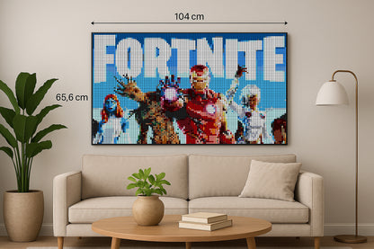 Fortnite - XXL – 10 240 pièces  - 65,6 × 104 cm -  Art Mural - compatible LEGO®