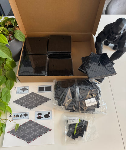 Pikachu - Pokémon – 4 076 pièces  - 52,8 × 52,8 cm -  Art Mural - compatible LEGO®