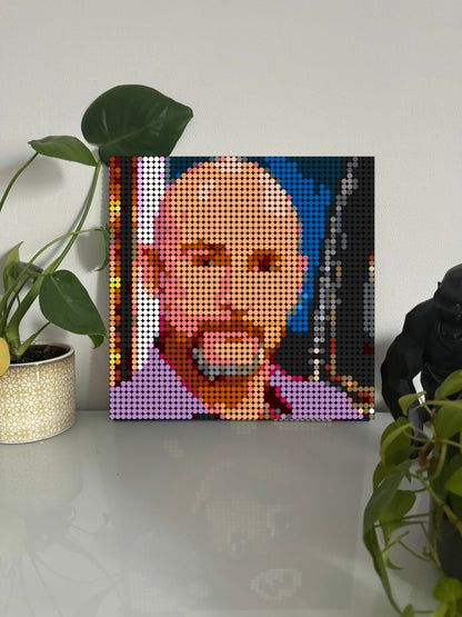 Vincent Lagaf - Bigdil – 2 304 pièces  - 38,4 × 38,4 cm -  Art Mural - compatible LEGO®