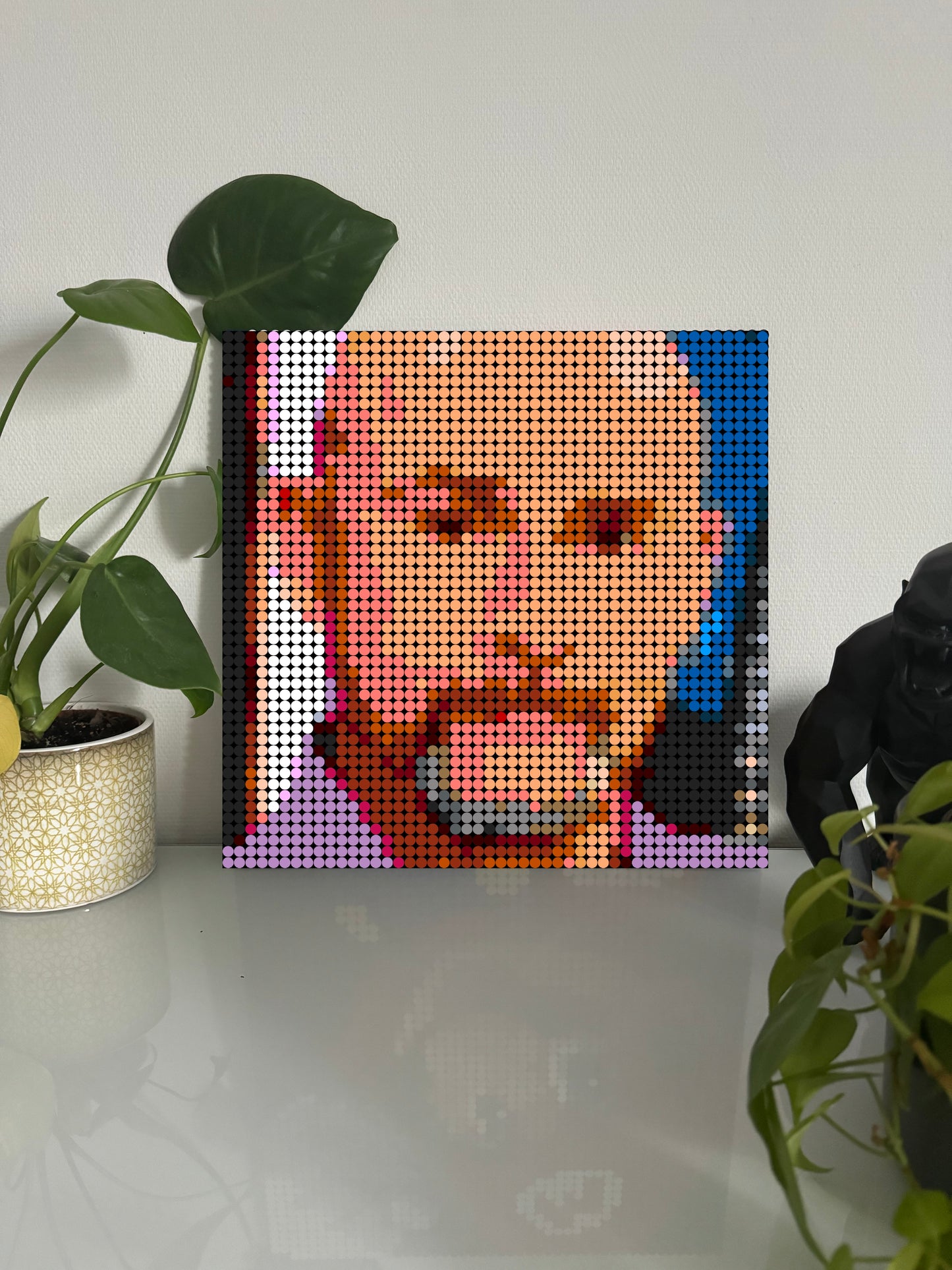 Vincent Lagaf' - Bigdil – 2 304 pièces  - 38,4 × 38,4 cm -  Art Mural - compatible LEGO®