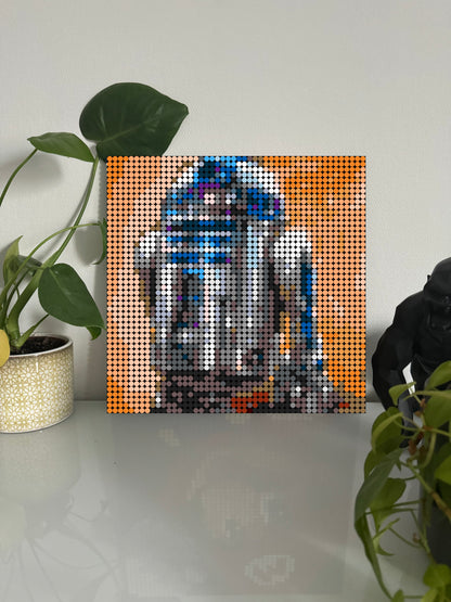 R2-D2 - Film – 2 304 pièces  - 38,4 × 38,4 cm -  Art Mural - compatible LEGO®