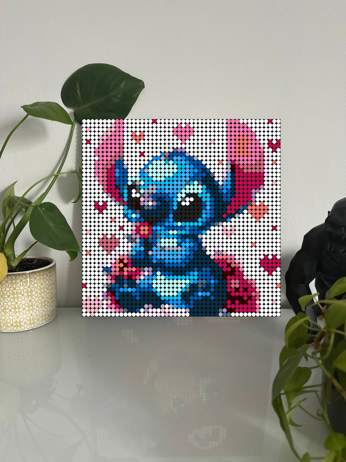 Stitch Love  – 2 304 pièces  - 38,4 × 38,4 cm -  Art Mural - compatible LEGO®