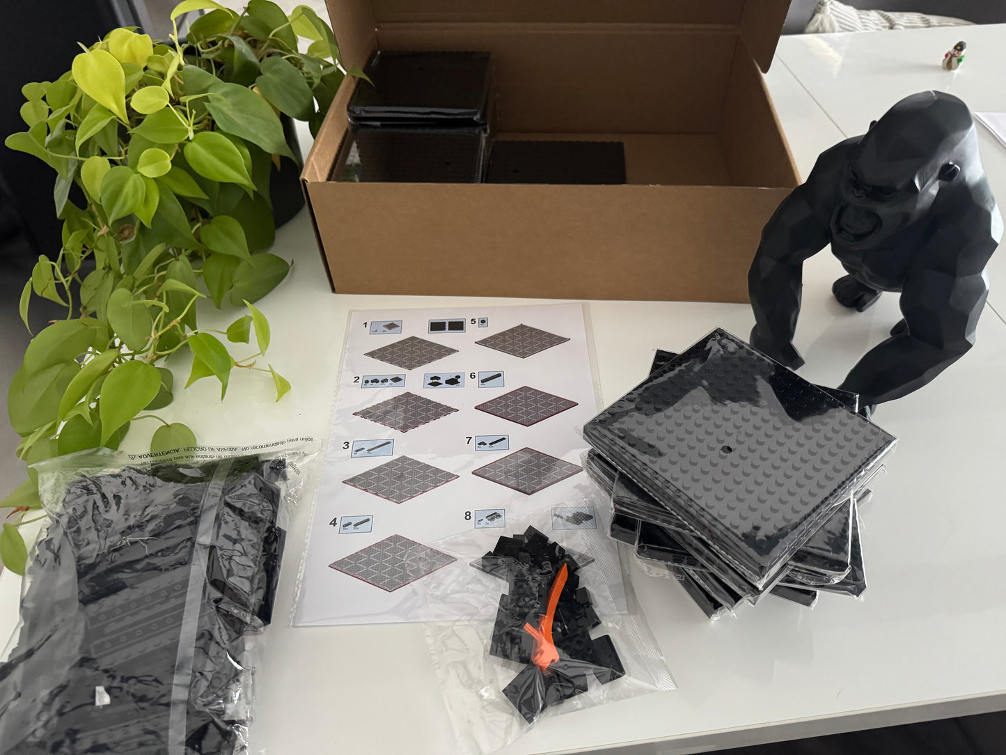 Le Jolly Roger de Luffy - One piece – 6 400 pièces  - 65,6 × 65,6 cm -  Art Mural - compatible LEGO®