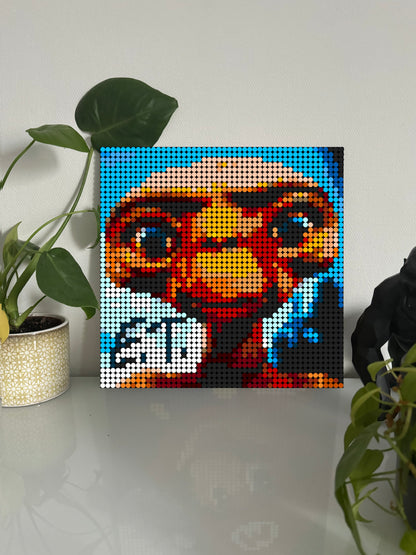 E.T. l’extraterrestre - Film – 2 304 pièces  - 38,4 × 38,4 cm -  Art Mural - compatible LEGO®