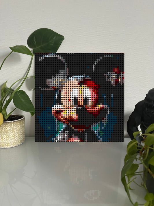 Mickey – 2 304 pièces  - 38,4 × 38,4 cm -  Art Mural - compatible LEGO®