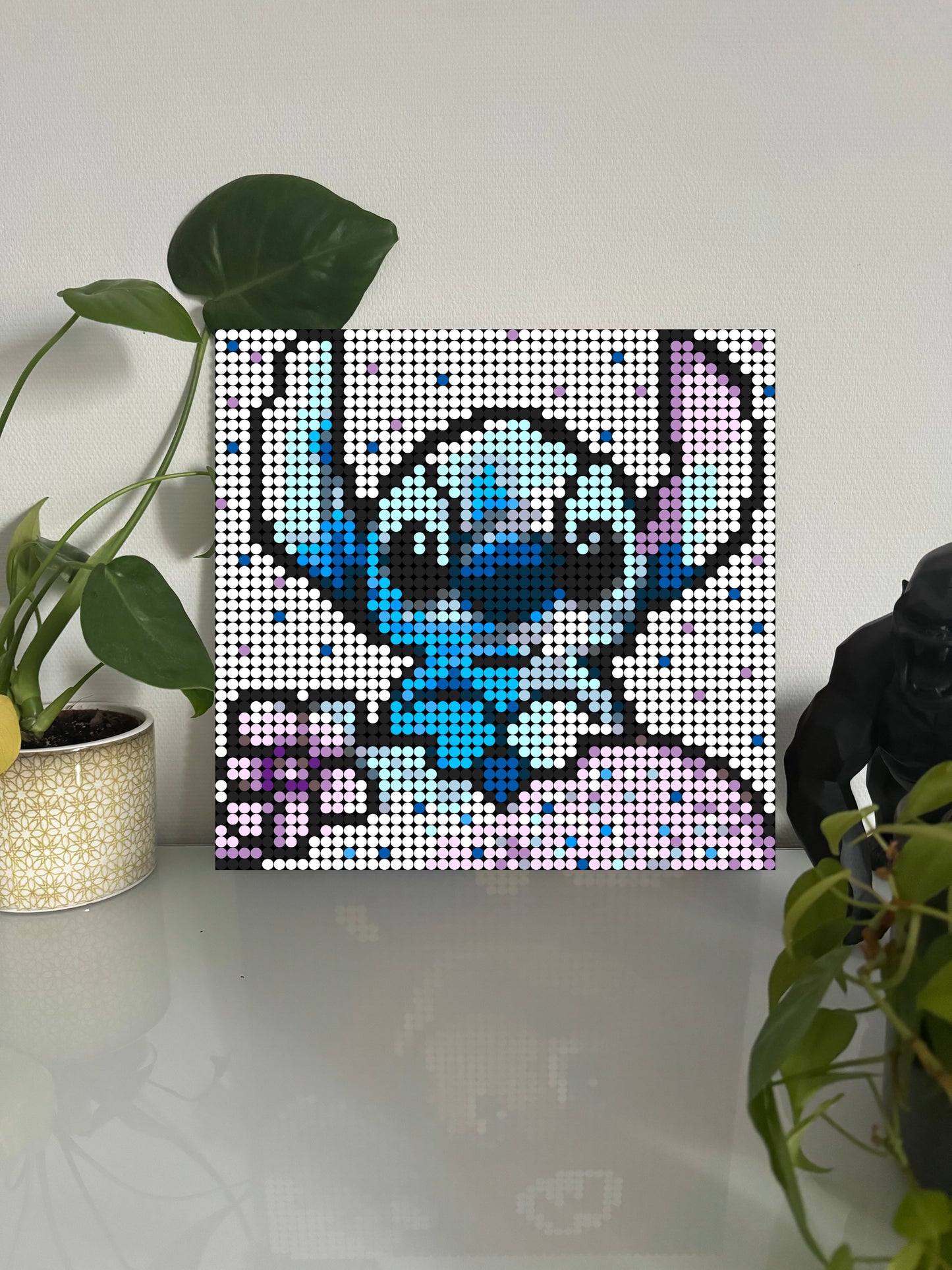 Stitch - Lilo & Stitch – 2 304 pièces  - 38,4 × 38,4 cm -  Art Mural - compatible LEGO®