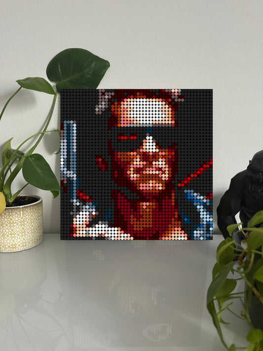 Terminator - Film – 2 304 pièces  - 38,4 × 38,4 cm -  Art Mural - compatible LEGO®
