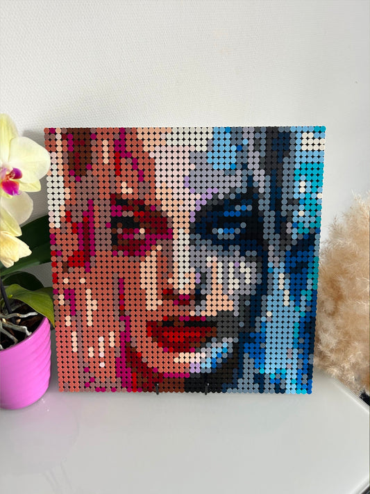 Harley Quinn – 2 304 pièces  - 38,4 × 38,4 cm -  Art Mural - compatible LEGO®