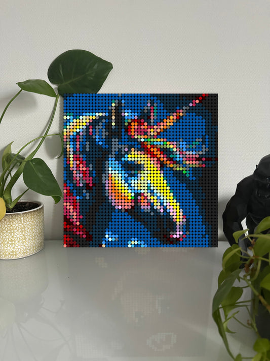 Licorne – 2 304 pièces  - 38,4 × 38,4 cm -  Art Mural - compatible LEGO®