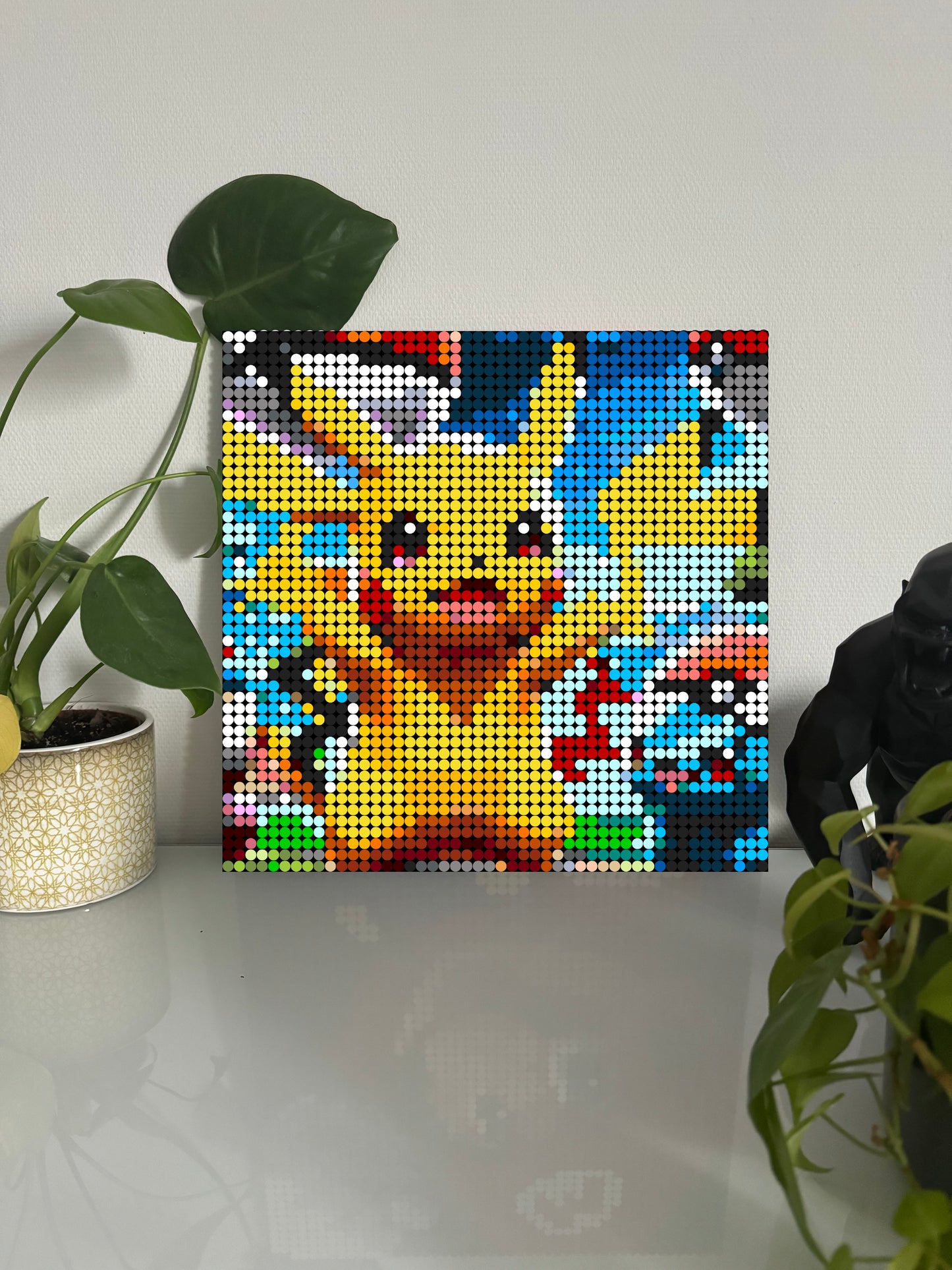 Pikachu - Pokémon – 2 304 pièces  - 38,4 × 38,4 cm -  Art Mural - compatible LEGO®