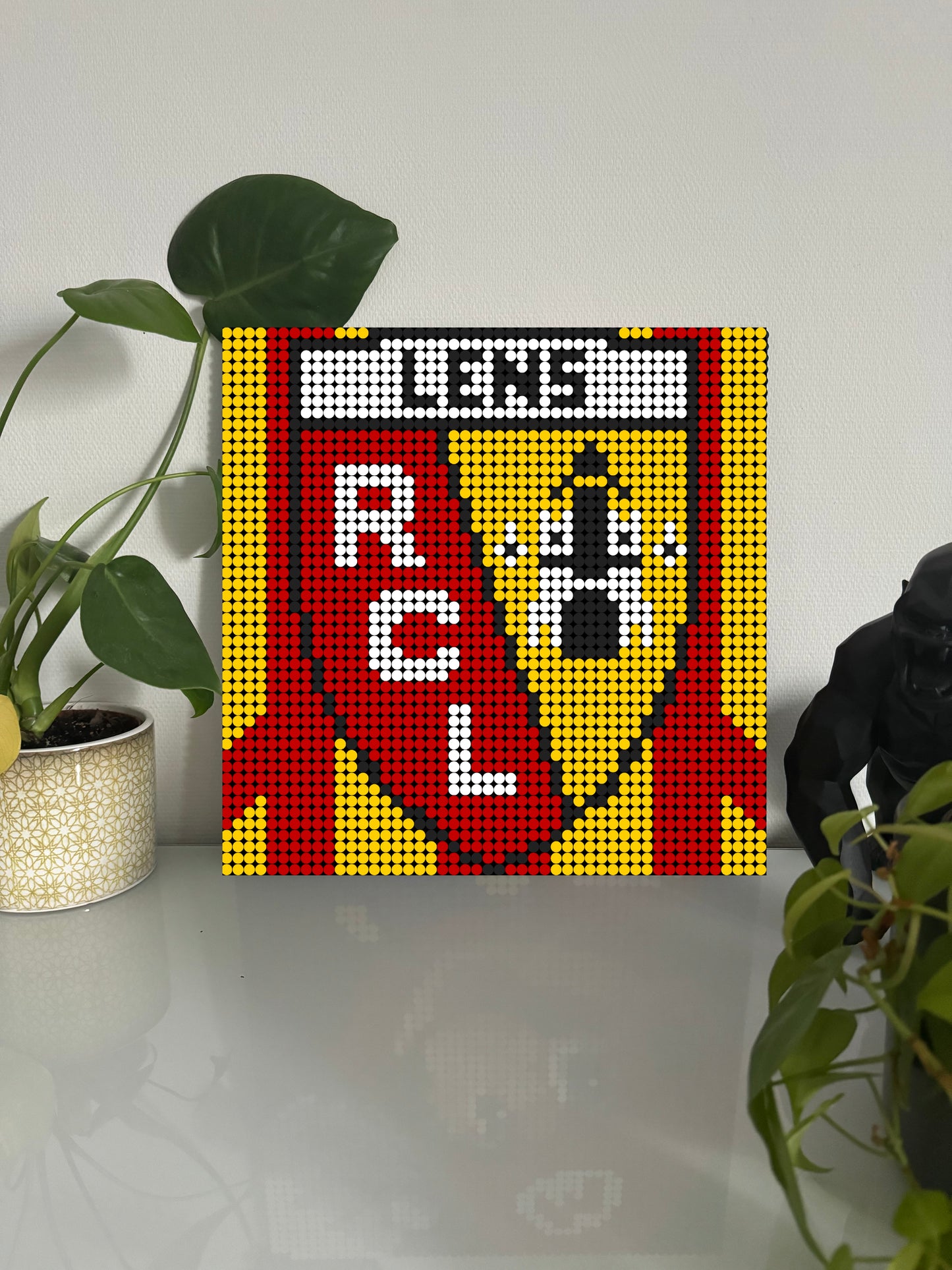RCL Lens - Foot – 2 304 pièces  - 38,4 × 38,4 cm -  Art Mural - compatible LEGO®