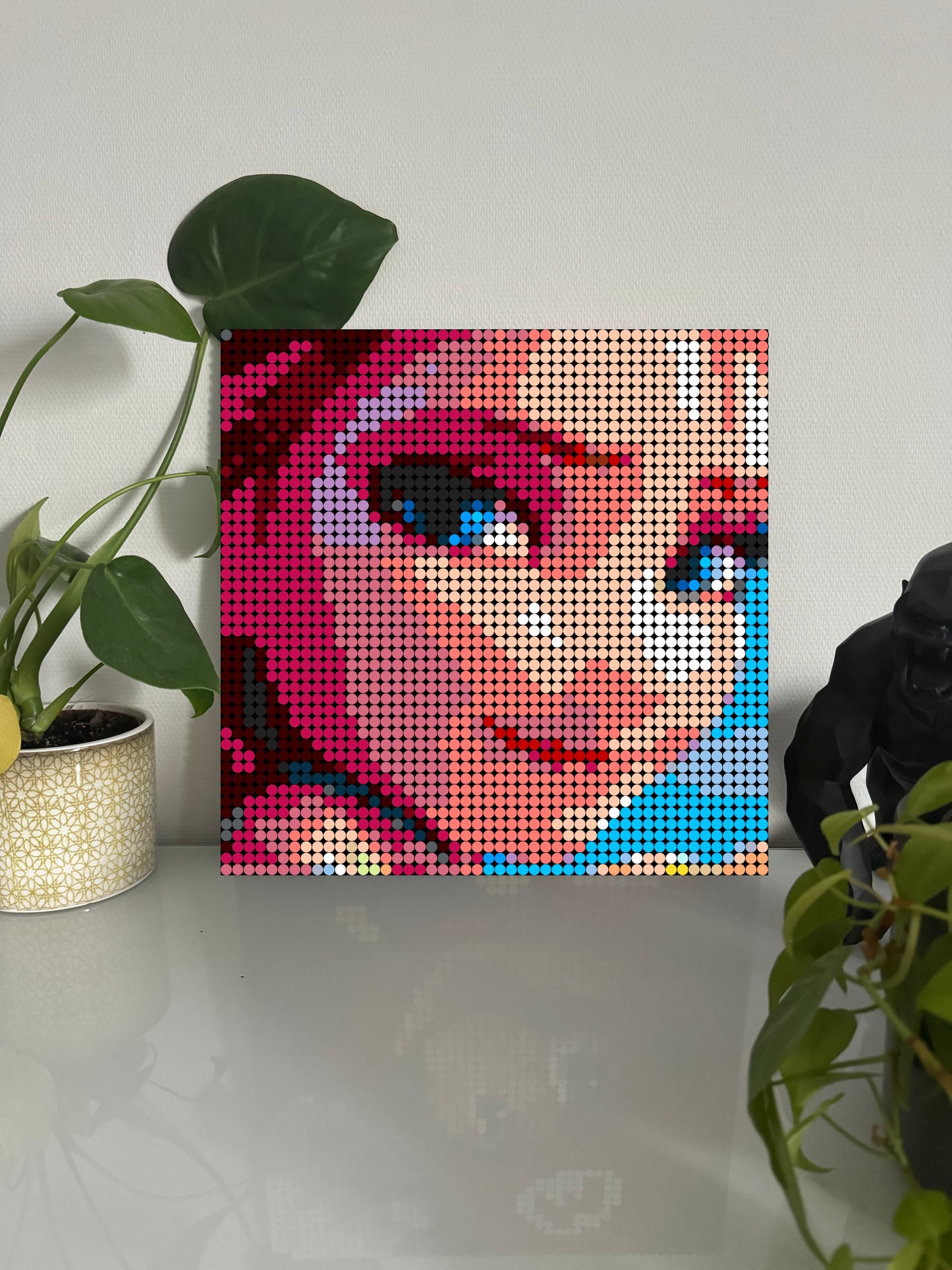 La reine des neiges - Elsa – 2 304 pièces  - 38,4 × 38,4 cm -  Art Mural - compatible LEGO®