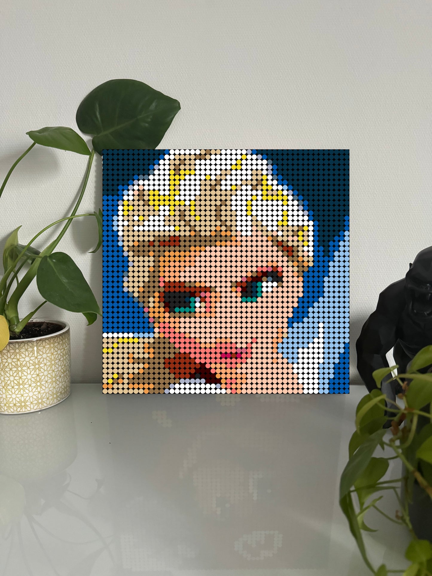 La Reine Des Neiges - Elsa – 2 304 pièces  - 38,4 × 38,4 cm -  Art Mural - compatible LEGO®