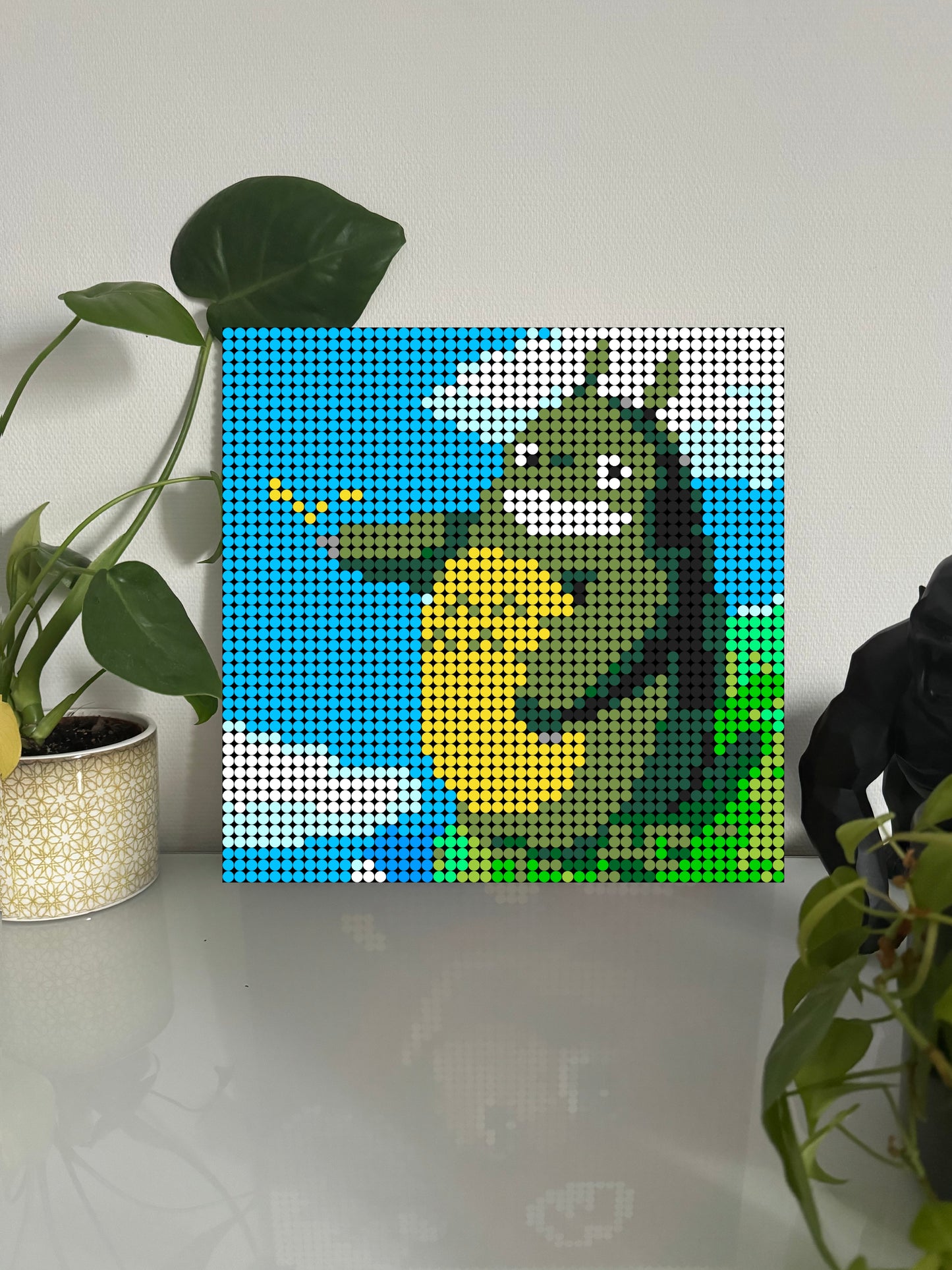 Totoro - Film – 2 304 pièces  - 38,4 × 38,4 cm -  Art Mural - compatible LEGO®