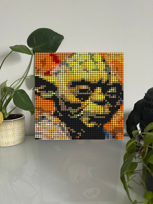 Maitre Yoda - Film – 2 304 pièces  - 38,4 × 38,4 cm -  Art Mural - compatible LEGO®