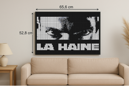 La Haine - Film – 5 120 pièces  - 52,8 × 65,6 cm -  Art Mural - compatible LEGO®