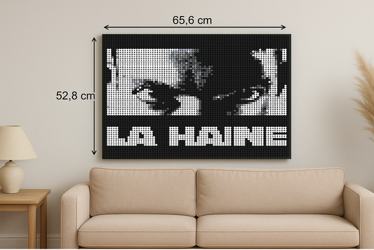 La Haine - Film – 5 120 pièces  - 52,8 × 65,6 cm -  Art Mural - compatible LEGO®