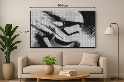 Stormtrooper - XXL – 10 240 pièces  - 65,6 × 104 cm -  Art Mural - compatible LEGO®