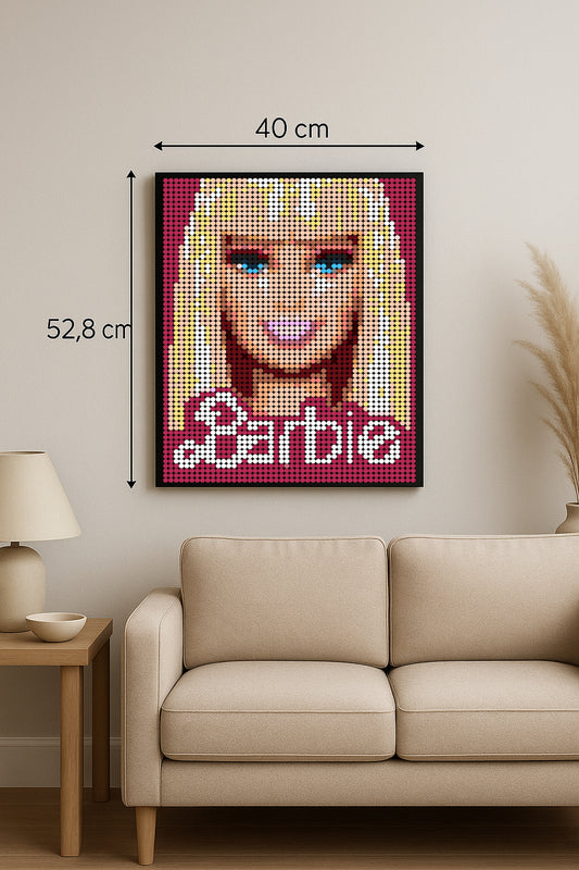 Barbie – 3 072 pièces  - 40 × 52,8 cm -  Art Mural - compatible LEGO®