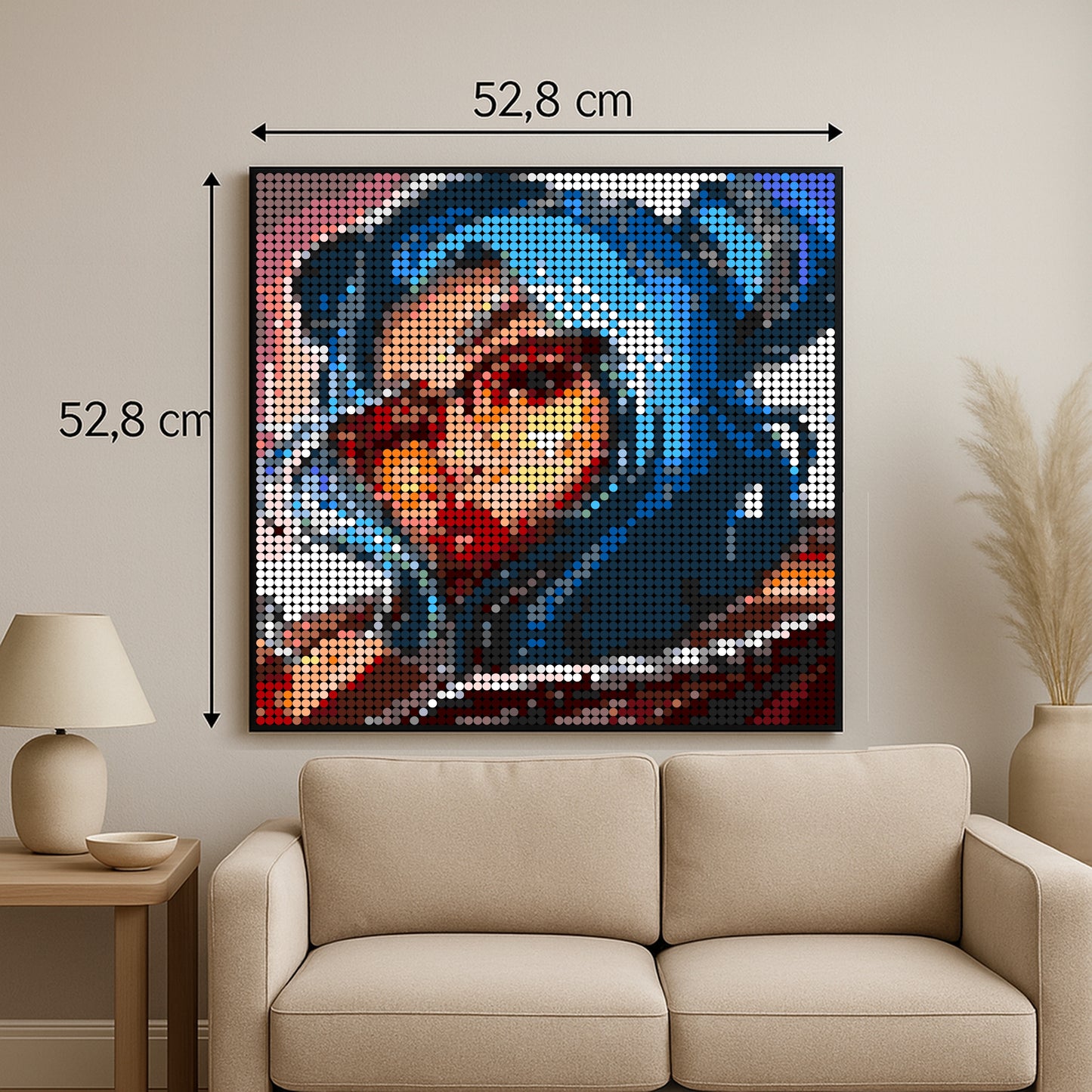 Zeri - Ocean song – 4 076 pièces  - 52,8 × 52,8 cm -  Art Mural - compatible LEGO® League of legends