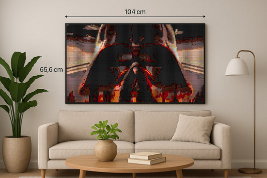 Star Wars Pixel Duel - XXL – 10 240 pièces  - 65,6 × 104 cm -  Art Mural - compatible LEGO®