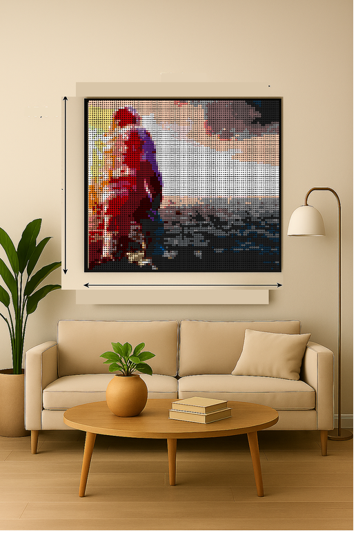 Interstellar - Film – 7 680 pièces  - 65,6 × 78,4 cm -  Art Mural - compatible LEGO®