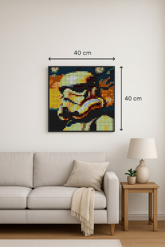 Stormtrooper – 2 304 pièces  - 40 × 40 cm -  Art Mural - compatible LEGO®