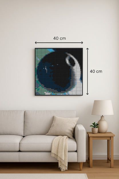 L'Etoile de la Mort   – 2 304 pièces  - 40 × 40 cm -  Art Mural - compatible LEGO®