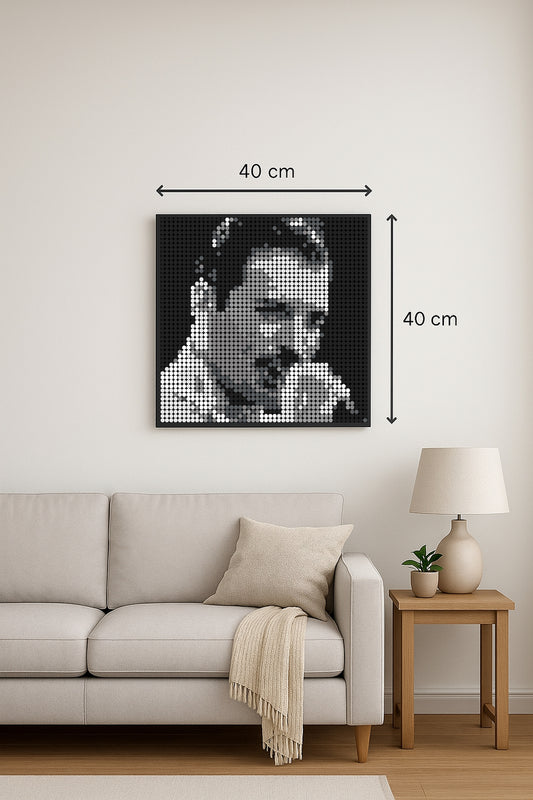 Freddie Mercury – 2 304 pièces  - 40 × 40 cm -  Art Mural - compatible LEGO®