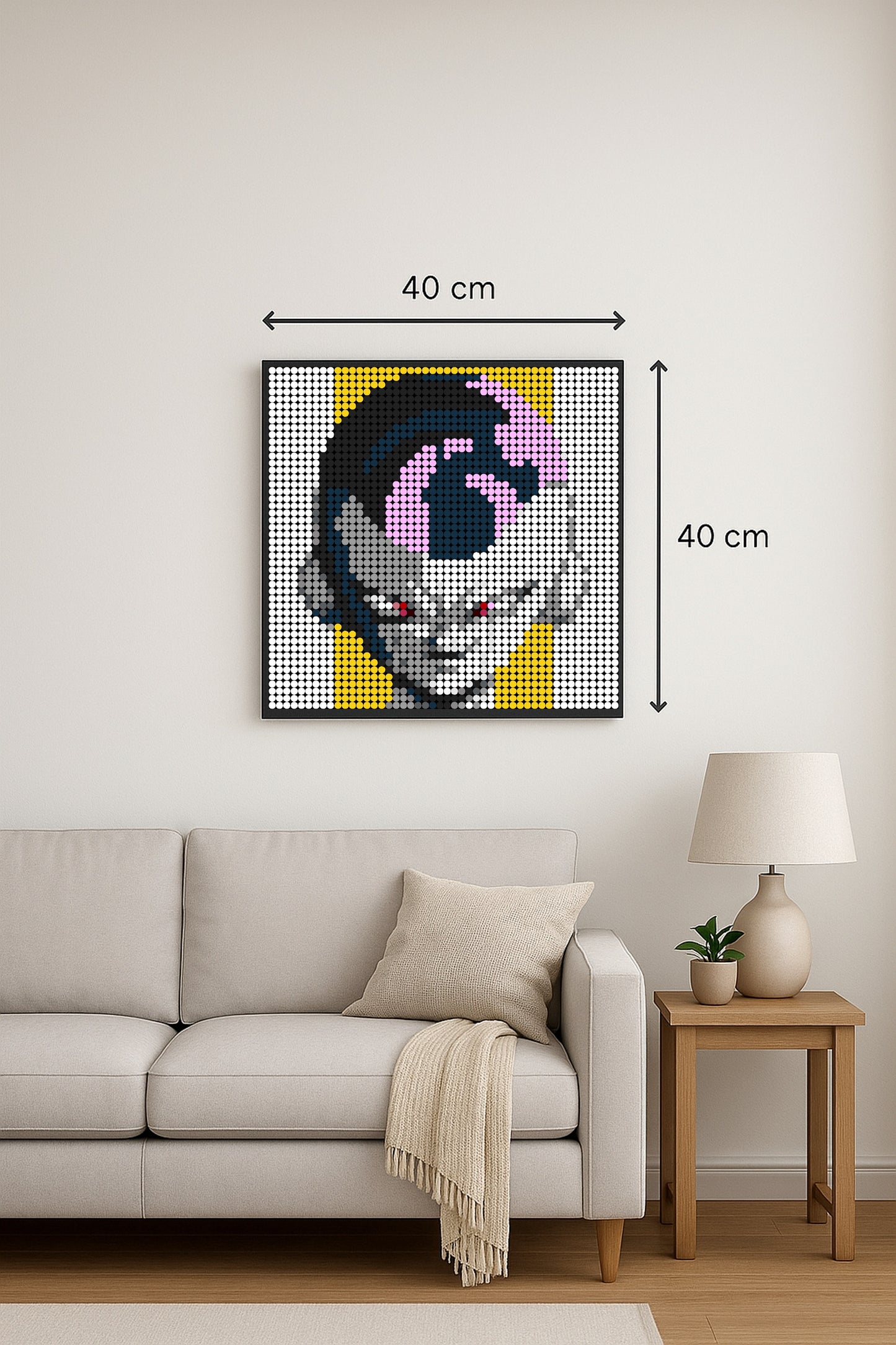 Freezer – Dragon Ball Z – 2 304 pièces  - 40 × 40 cm -  Art Mural - compatible LEGO®