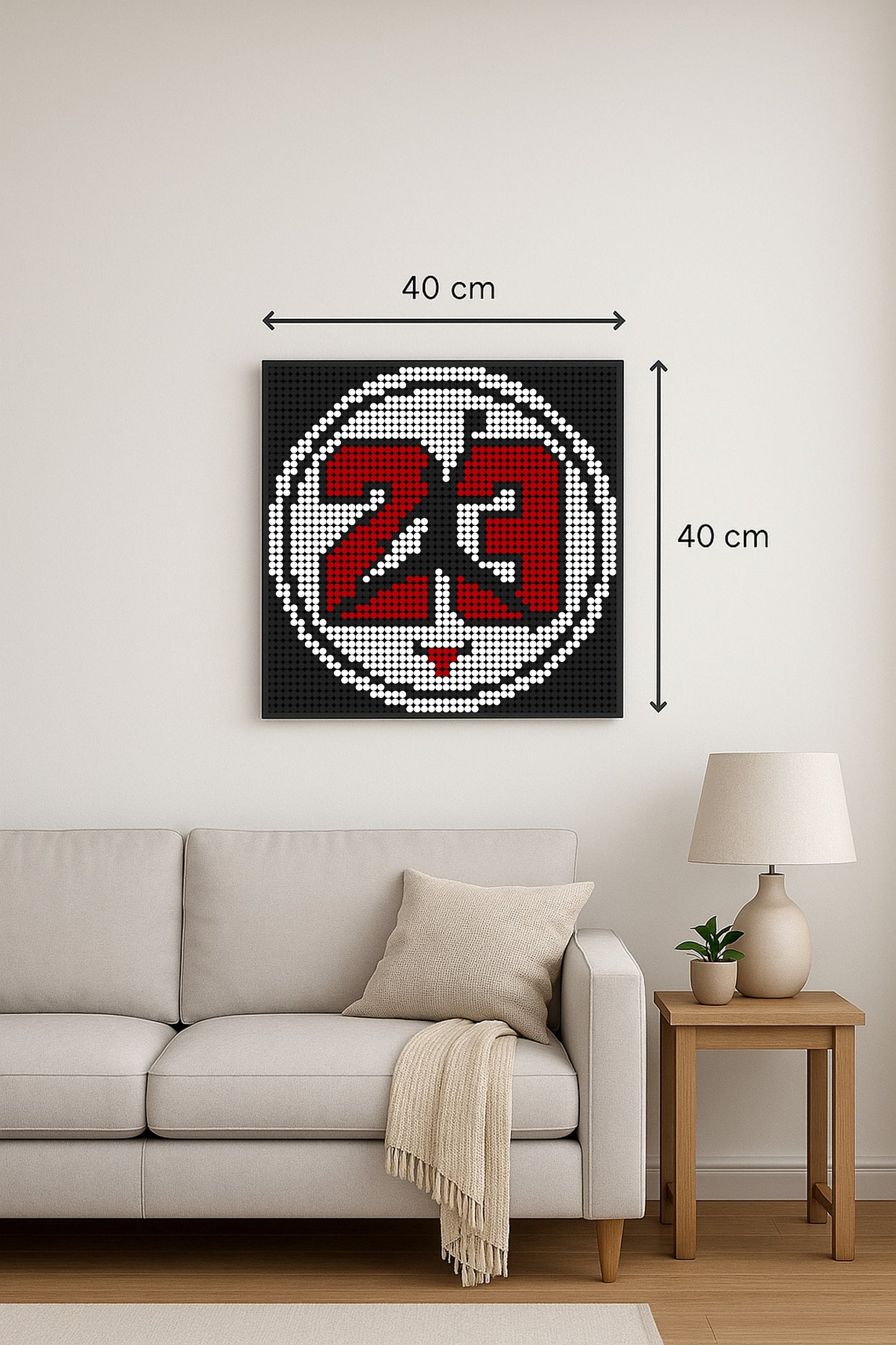 Jordan 23 - Pop – 2 304 pièces  - 40 × 40 cm -  Art Mural - compatible LEGO®