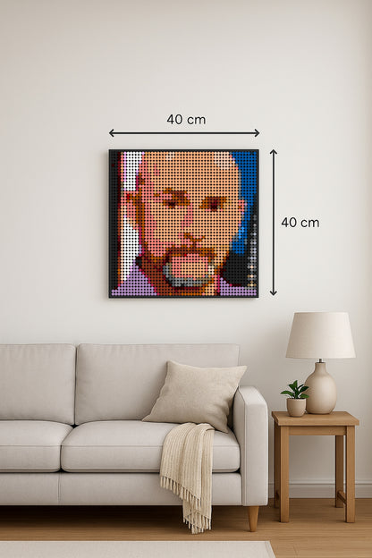 Vincent Lagaf - Bigdil – 2 304 pièces  - 40 × 40 cm -  Art Mural - compatible LEGO®