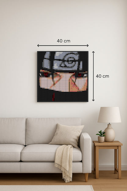 Itachi - Naruto – 2 304 pièces  - 40 × 40 cm -  Art Mural - compatible LEGO®