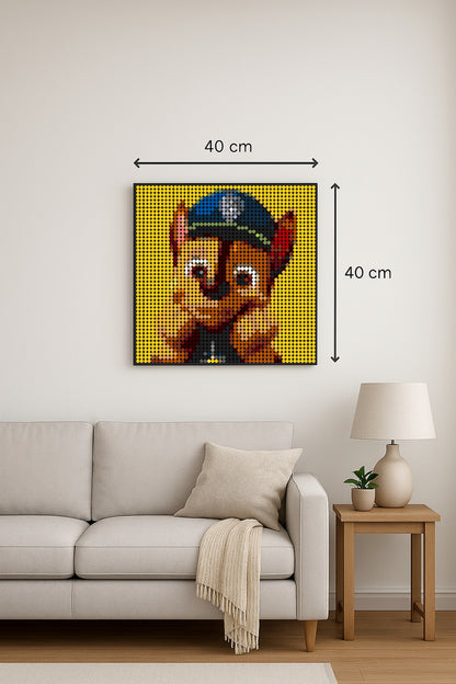 Chase – 2 304 pièces  - 40 × 40 cm -  Art Mural - compatible LEGO®