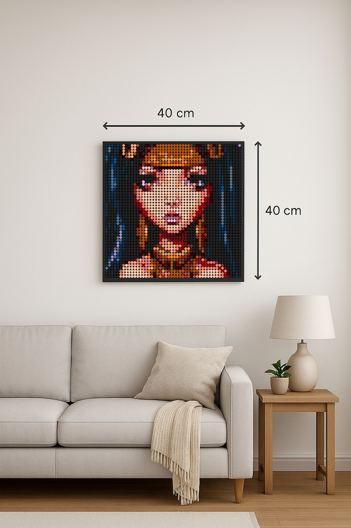 Reine d'Egypte – 2 304 pièces  - 40 × 40 cm -  Art Mural - compatible LEGO®