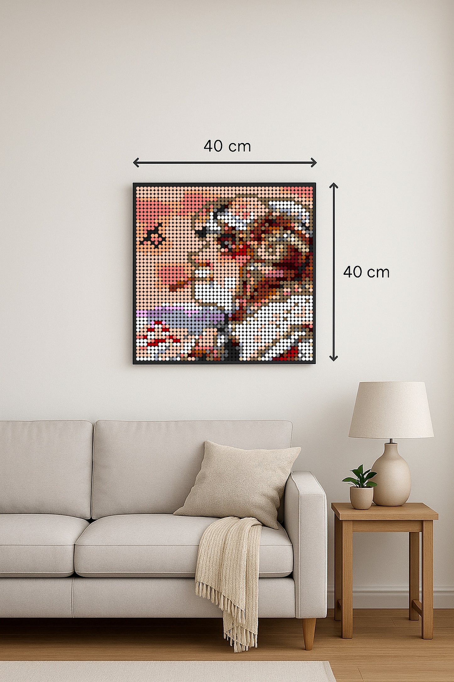 Antoine de Saint-Exupéry  – 2 304 pièces  - 40 × 40 cm -  Art Mural - compatible LEGO®