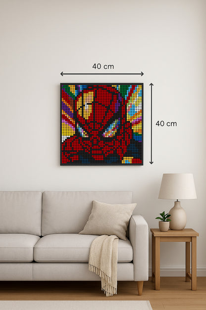 Spider Man - Pop – 2 304 pièces  - 40 × 40 cm -  Art Mural - compatible LEGO®