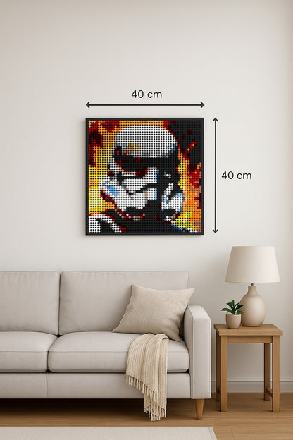 Stormtrooper 1 – 2 304 pièces  - 40 × 40 cm -  Art Mural - compatible LEGO®