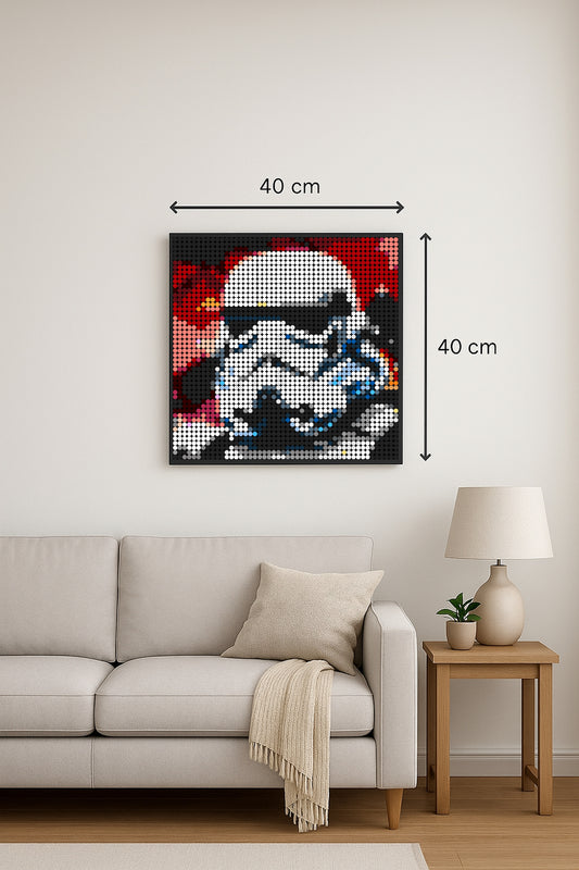 Stormtrooper 2 – 2 304 pièces  - 40 × 40 cm -  Art Mural - compatible LEGO®