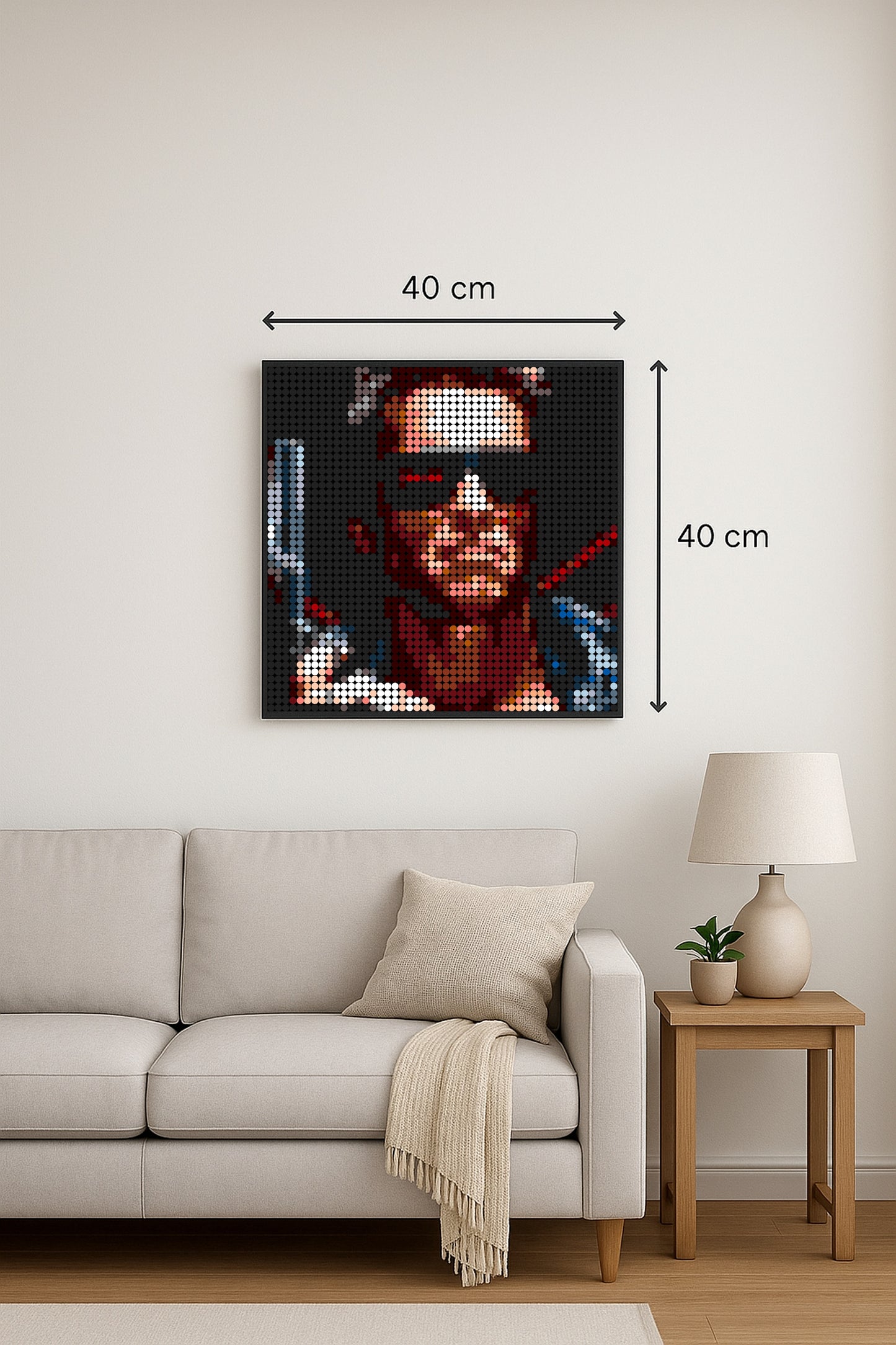 Terminator – 2 304 pièces  - 40 × 40 cm -  Art Mural - compatible LEGO®
