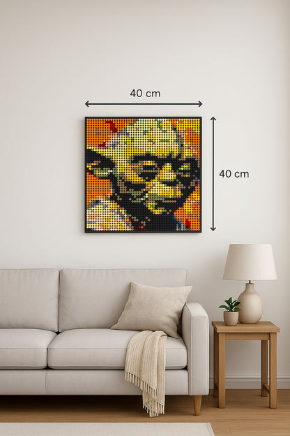 Yoda – 2 304 pièces  - 40 × 40 cm -  Art Mural - compatible LEGO®