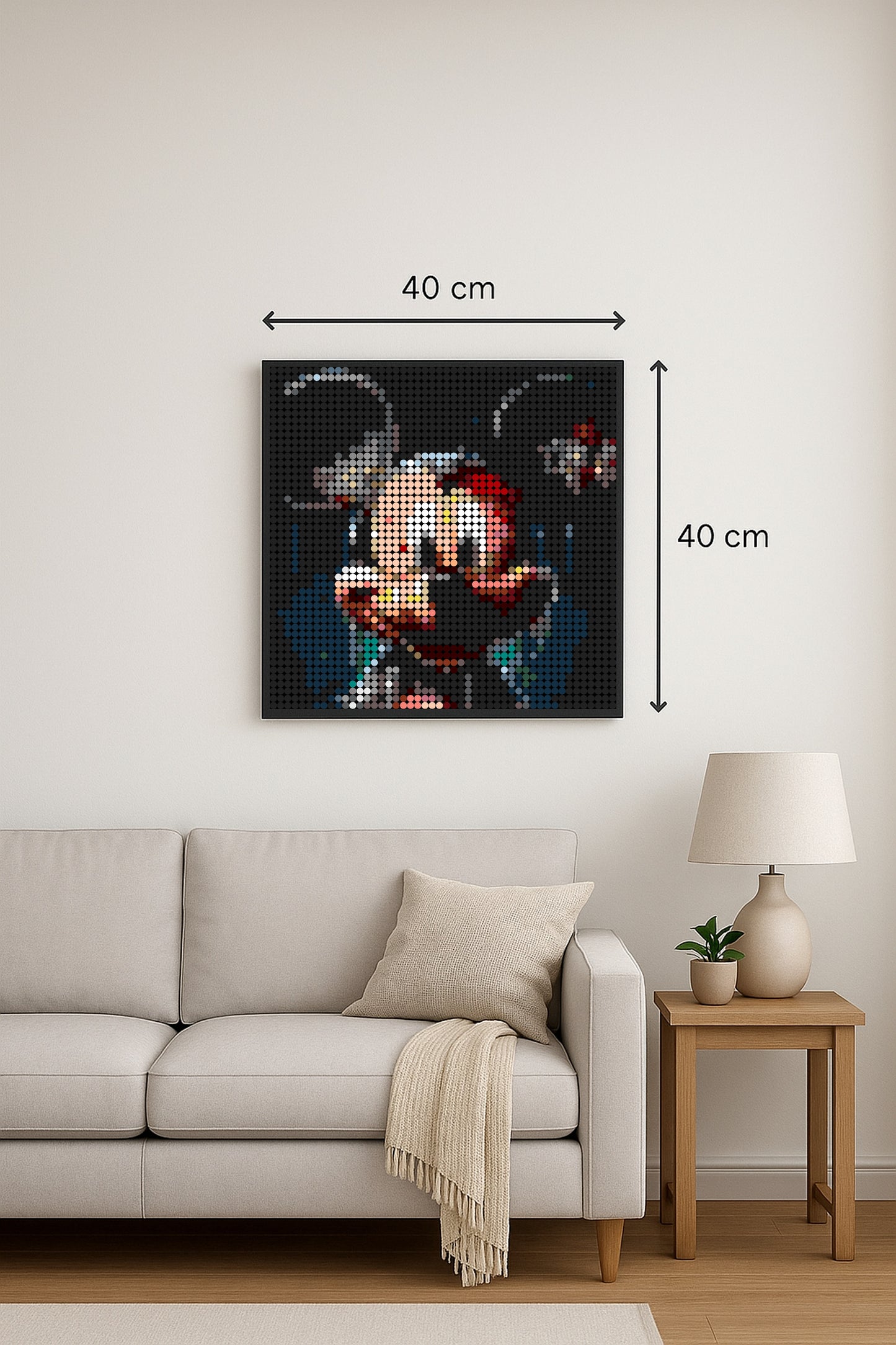 Mickey – 2 304 pièces  - 40 × 40 cm -  Art Mural - compatible LEGO®