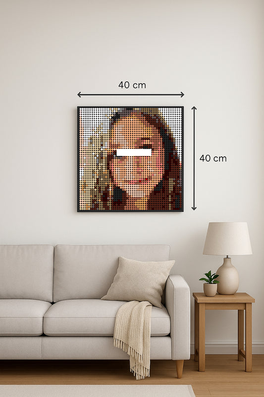 Cadre Personnalisé JP  – 2 304 pièces  - 40 × 40 cm -  Art Mural - compatible LEGO®