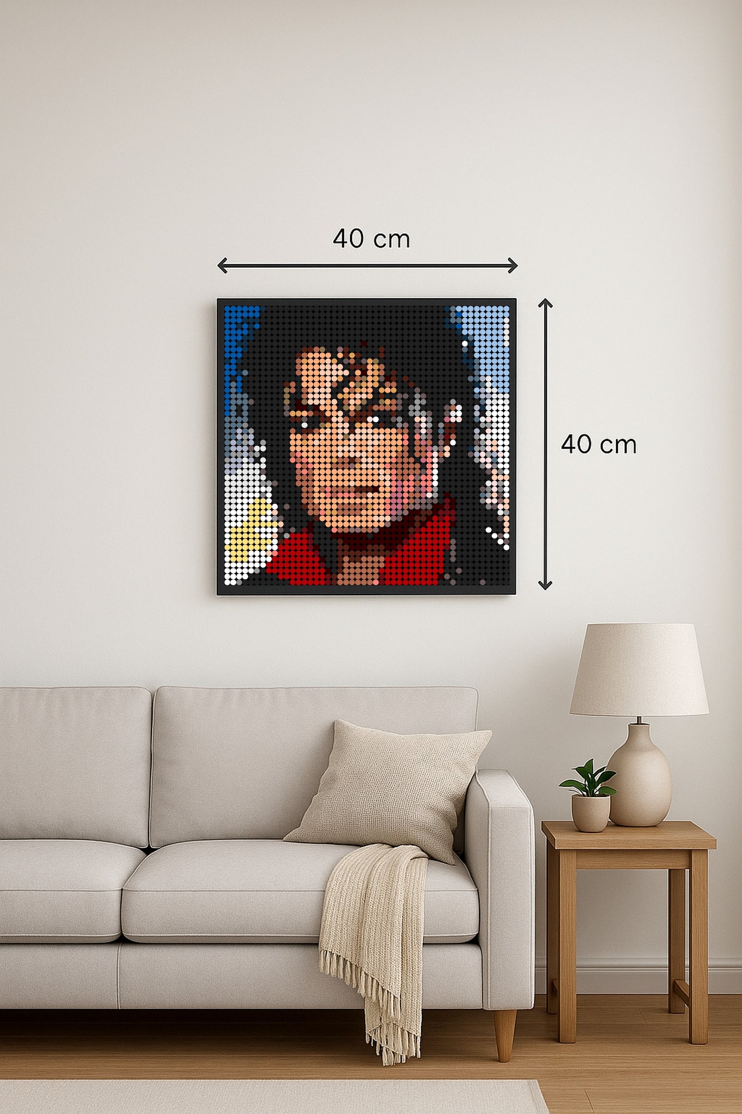 Michael Jackson – 2 304 pièces  - 40 × 40 cm -  Art Mural - compatible LEGO®
