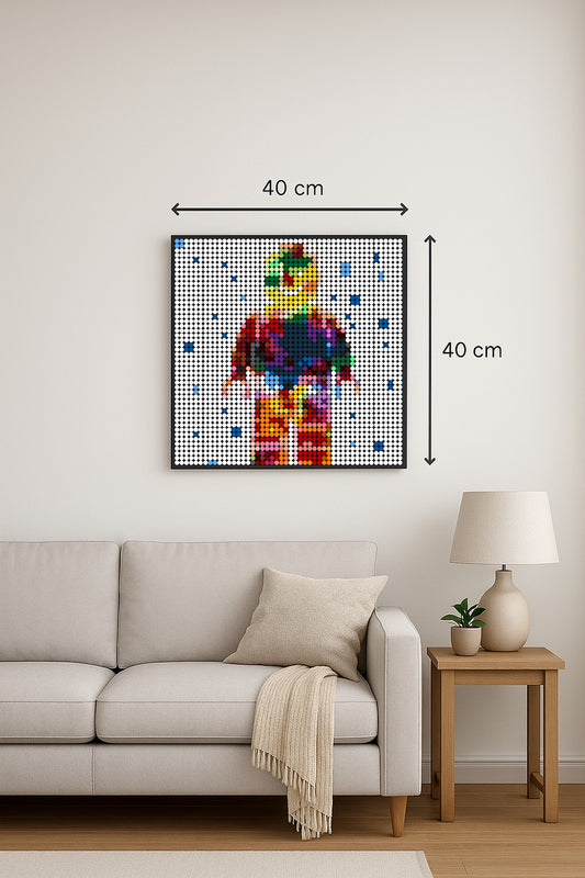 Figurine Lego  – 2 304 pièces  - 40 × 40 cm -  Art Mural - compatible LEGO®