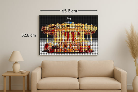 Manège Personnalisé JPJ – 5 120 pièces  - 52,8 × 65,6 cm -  Art Mural - compatible LEGO®